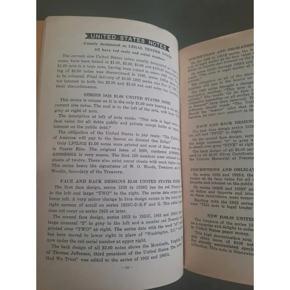 Hewitt Donlon Catalog US Small Size Paper Money 1973 9th Edition
